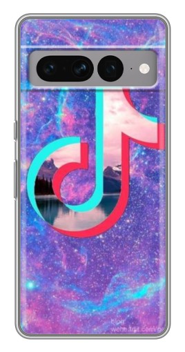 Чехол с печатью "ТикТок мраморный" для Google Pixel 7 Pro