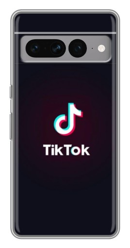 Чехол с печатью "TikTok темный" для Google Pixel 7 Pro