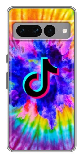 Чехол с печатью "TikTok в красках" для Google Pixel 7 Pro