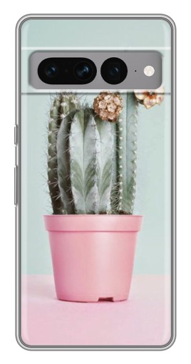 Чехол с принтом "Цветущий кактус" для Google Pixel 7 Pro