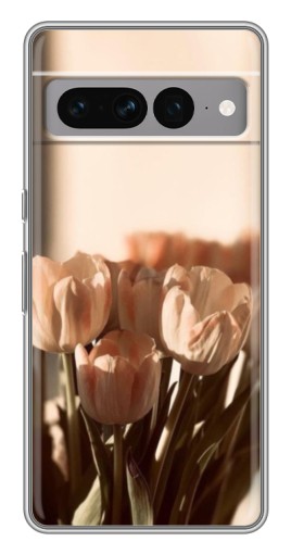 Чехол с печатью "Тюльпаны на солнце" для Google Pixel 7 Pro