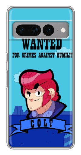 Чехол с принтом "WANTED COLT" для Google Pixel 7 Pro