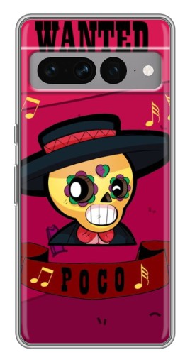 Чехол с печатью "WANTED POCO" для Google Pixel 7 Pro