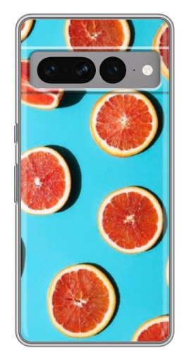 Чехол с картинкой "Яркие грейпфруты" для Google Pixel 7 Pro