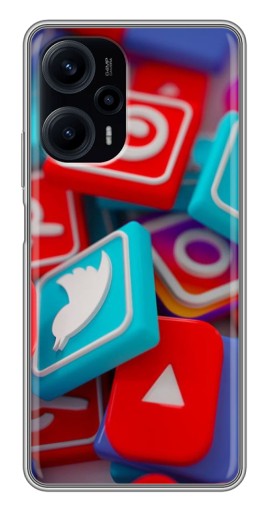 Чехол с принтом "3Д эффект" для Xiaomi POCO F5