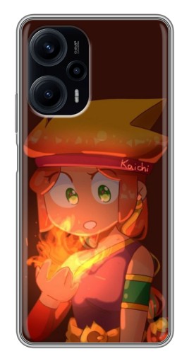 Чехол с печатью "Amber с огнем" для Xiaomi POCO F5
