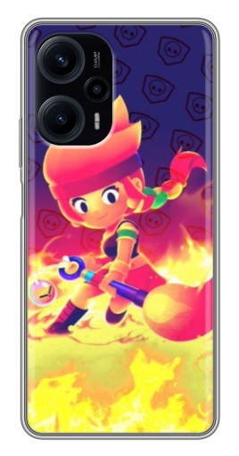 Чехол с картинкой "Амбер в огне" для Xiaomi POCO F5