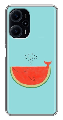 Чехол с картинкой "Арбуз кит" для Xiaomi POCO F5