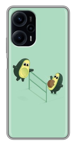Чехол с картинкой "Авокадо волейболисты " для Xiaomi POCO F5