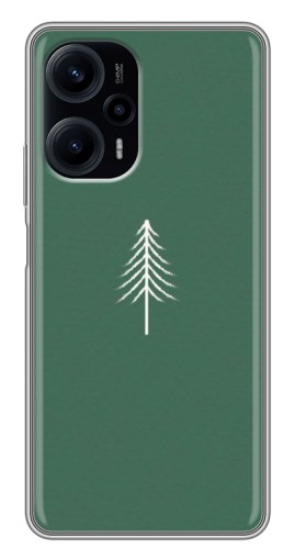 Чехол с картинкой "Белая елка" для Xiaomi POCO F5