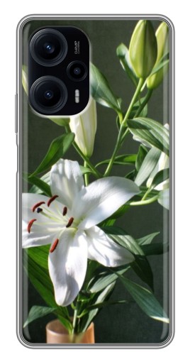 Силиконовый чехол с изображением "Белые лилии" для Xiaomi POCO F5