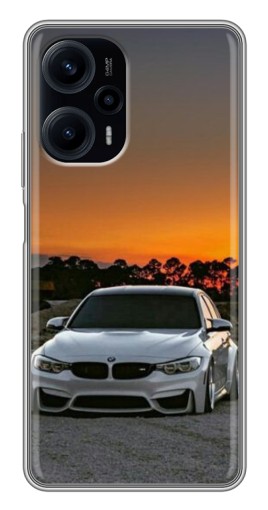 Силиконовый чехол с изображением "BMW белая" для Xiaomi POCO F5