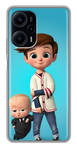Силиконовый чехол с изображением "Boss and Boy" для Xiaomi POCO F5