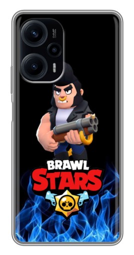 Чехол с картинкой "Булл в огне" для Xiaomi POCO F5