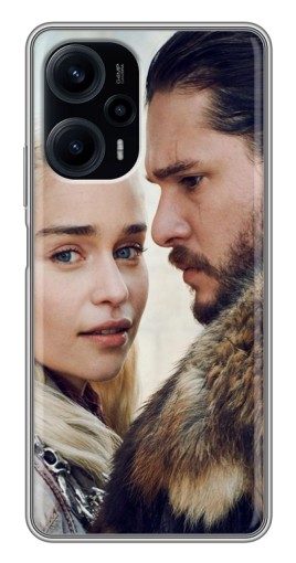 Силиконовый чехол с изображением "Дейнерис и Сноу" для Xiaomi POCO F5