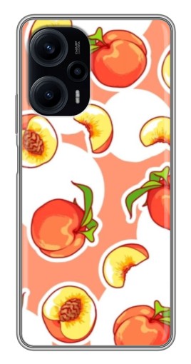 Чехол с печатью "Дольки персиков" для Xiaomi POCO F5