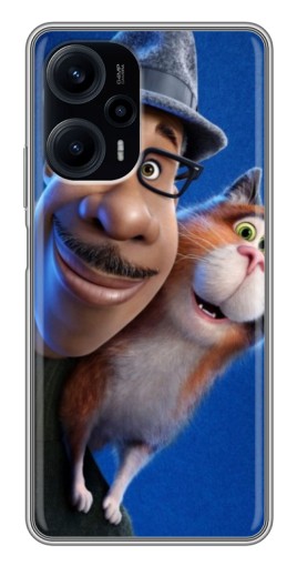 Силиконовый чехол с изображением "Джо и кот" для Xiaomi POCO F5