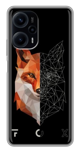Силиконовый чехол с изображением "Fox" для Xiaomi POCO F5