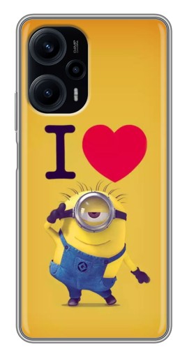 Чехол с картинкой "I Love Minion" для Xiaomi POCO F5