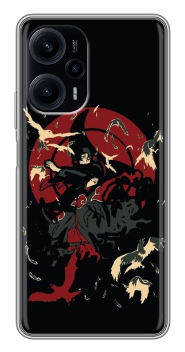 Чехол с картинкой "Итачи с воронами" для Xiaomi POCO F5