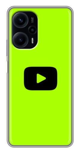 Силиконовый чехол с изображением "Кнопка Ютуба" для Xiaomi POCO F5