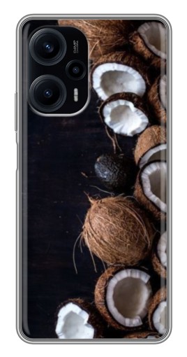 Силиконовый чехол с изображением "Кокосы на черном" для Xiaomi POCO F5