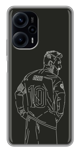 Силиконовый чехол с изображением "Контур Месси" для Xiaomi POCO F5