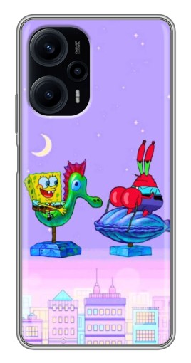 Силиконовый чехол с изображением "Крабс и Спанч Боб" для Xiaomi POCO F5