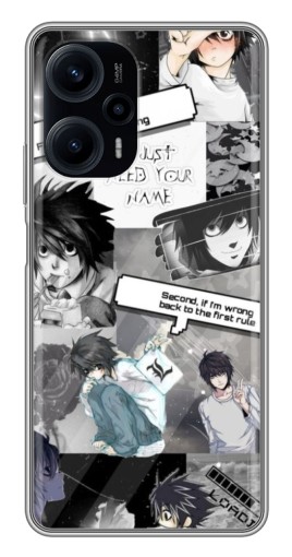 Чехол с печатью "L - Death note" для Xiaomi POCO F5