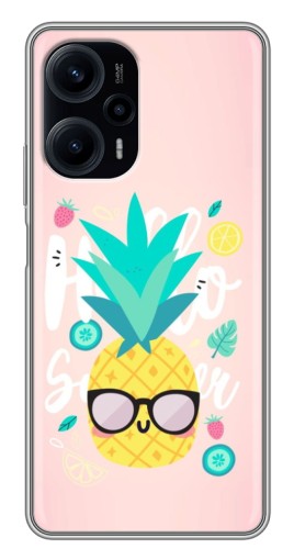 Чехол с картинкой "Летний ананас" для Xiaomi POCO F5