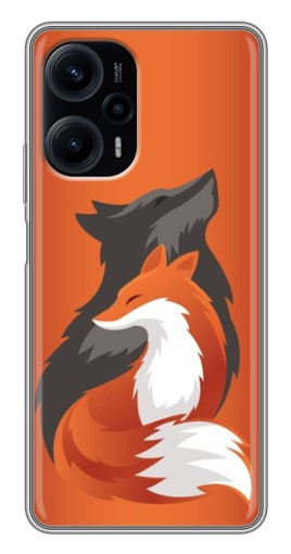Силиконовый чехол с изображением "Лиса ART" для Xiaomi POCO F5