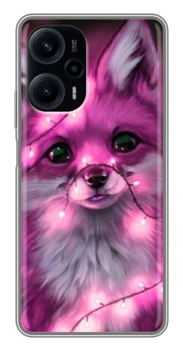 Чехол с печатью "Лисичка розовая" для Xiaomi POCO F5