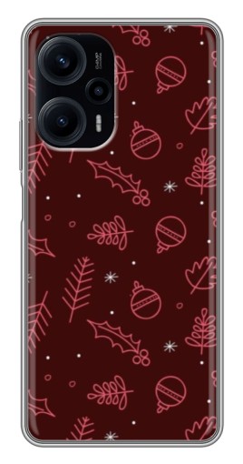 Чехол с печатью "Листочки и шары" для Xiaomi POCO F5