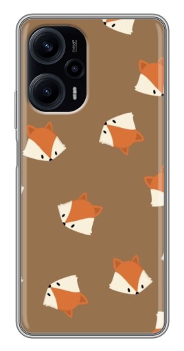 Чехол с печатью "Лисёнки" для Xiaomi POCO F5
