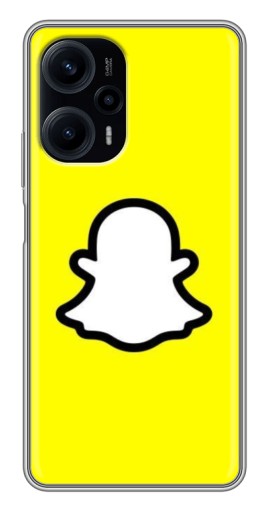 Силиконовый чехол с изображением "Лого Snapchat" для Xiaomi POCO F5