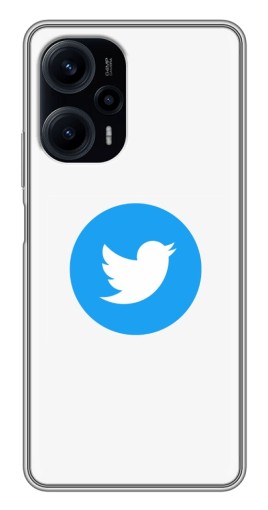 Чехол с принтом "Лого Твиттера" для Xiaomi POCO F5
