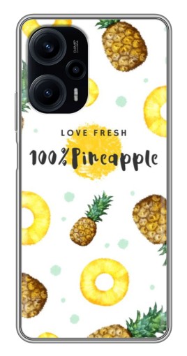 Силиконовый чехол с изображением "Любовь к ананасам" для Xiaomi POCO F5