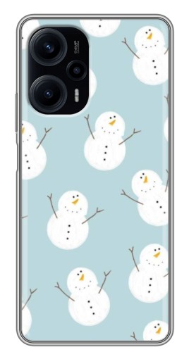 Чехол с печатью "Маленькие снеговики" для Xiaomi POCO F5