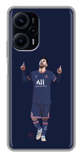 Чехол с картинкой "Месси в ПСЖ" для Xiaomi POCO F5