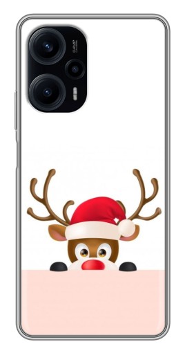 Силиконовый чехол с изображением "Олень в шапке" для Xiaomi POCO F5