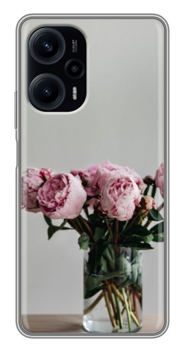 Чехол с печатью "Пионы в вазе" для Xiaomi POCO F5