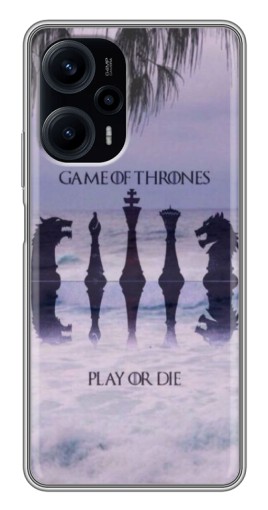 Чехол с картинкой "Play or Die" для Xiaomi POCO F5