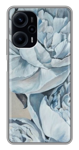 Силиконовый чехол с изображением "Рисунок пионы" для Xiaomi POCO F5