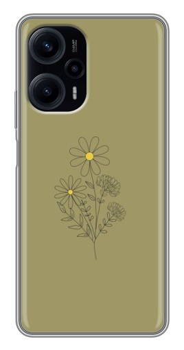 Чехол с печатью "Рисунок ромашка" для Xiaomi POCO F5
