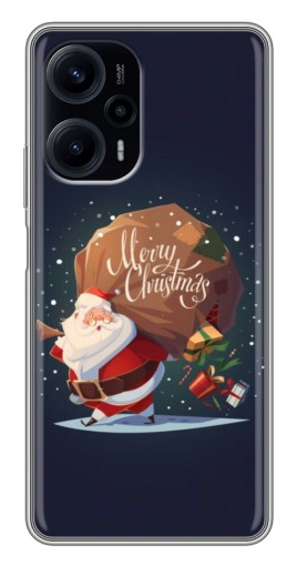 Чехол с печатью "Санта с подарками" для Xiaomi POCO F5