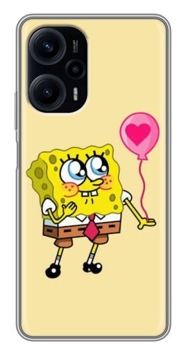 Чехол с печатью "СпанчБоб с шариком" для Xiaomi POCO F5