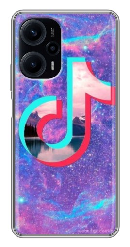 Чехол с картинкой "ТикТок мраморный" для Xiaomi POCO F5