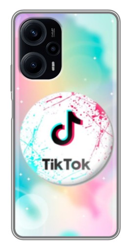 Силиконовый чехол с изображением "TikTok принт" для Xiaomi POCO F5