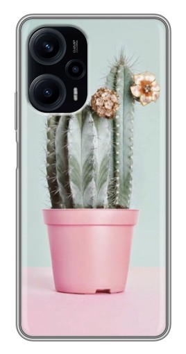 Чехол с принтом "Цветущий кактус" для Xiaomi POCO F5