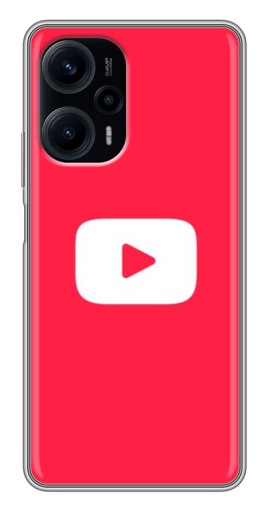 Чехол с печатью "YouTube Кнопка" для Xiaomi POCO F5
